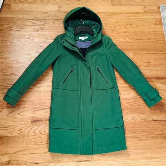 Boden Moleskin hooded mid-length cotton overcoat - Picture 2 of 6